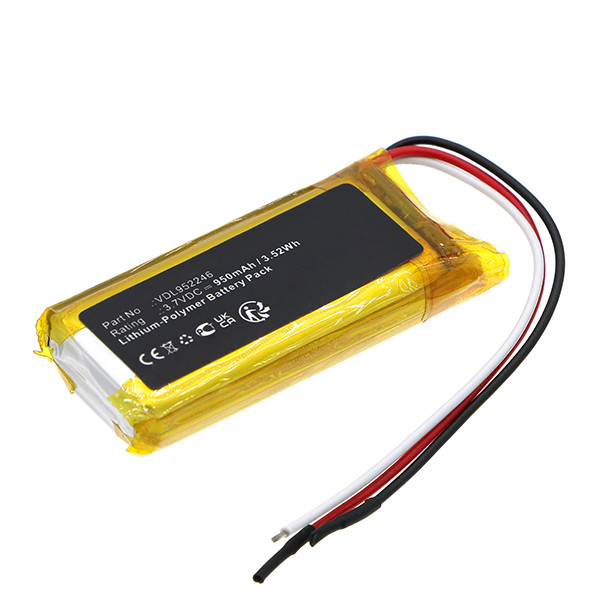 Plantronics VDL952246 accu (3.7 V, 950 mAh, 123accu huismerk) APL00066 - 1