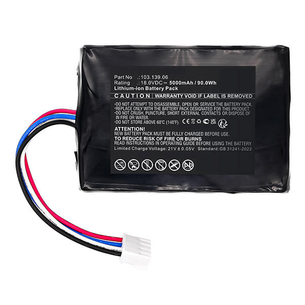 PowerPlus POWXG6310 / 103.139.06 accu (18 V, 5.0Ah, 123accu huismerk) APO00247 - 1