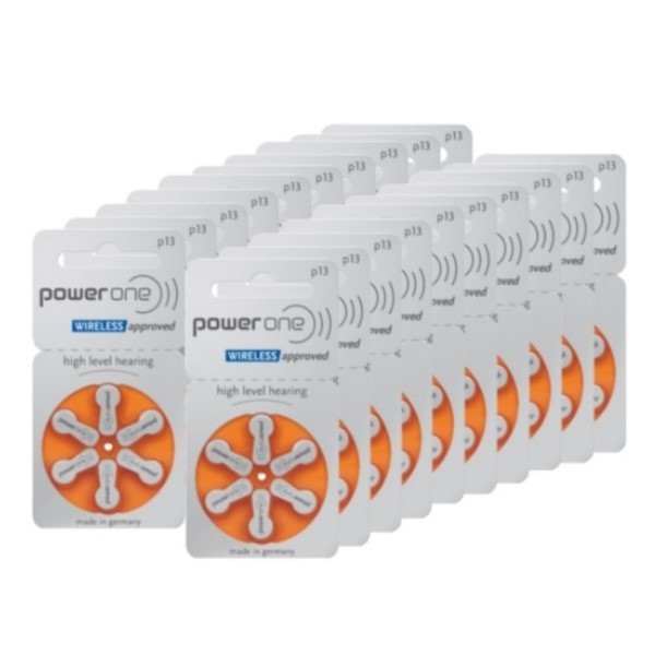Power One PowerOne 13 / PR48 / Oranje gehoorapparaat batterij 120 stuks  APO00204 - 1