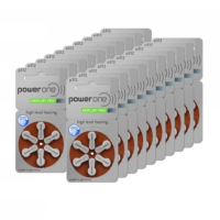 Power One PowerOne 312 / PR41 / Bruin gehoorapparaat batterij 120 stuks  APO00206