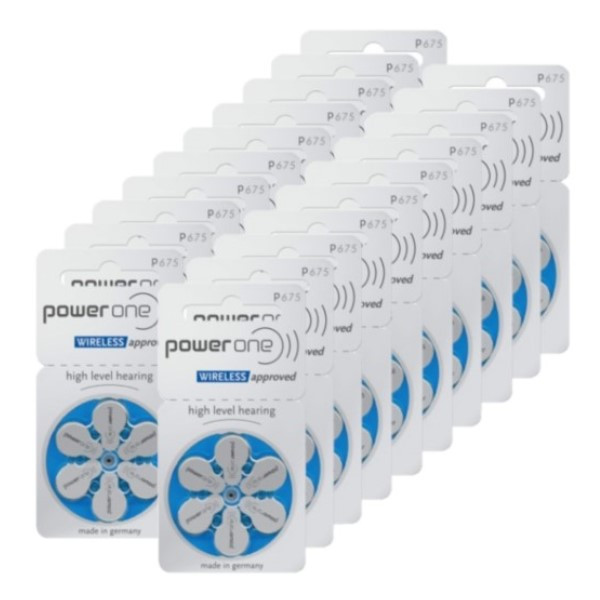 Power One PowerOne 675 / PR44 / Blauw gehoorapparaat batterij 120 stuks  APO00207 - 1