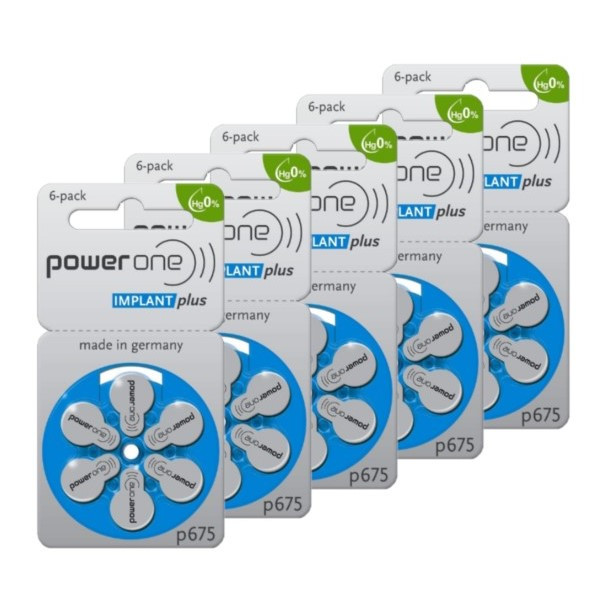 Power One PowerOne Cochlear Implant Plus 675 / PR44 / Blauw batterij 30 stuks  APO00214 - 1