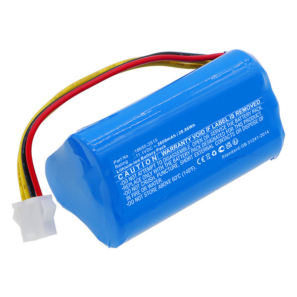 Pure Clean 18650-3S15 accu (11.1 V, 2600 mAh, 123accu huismerk)  APU00190 - 1