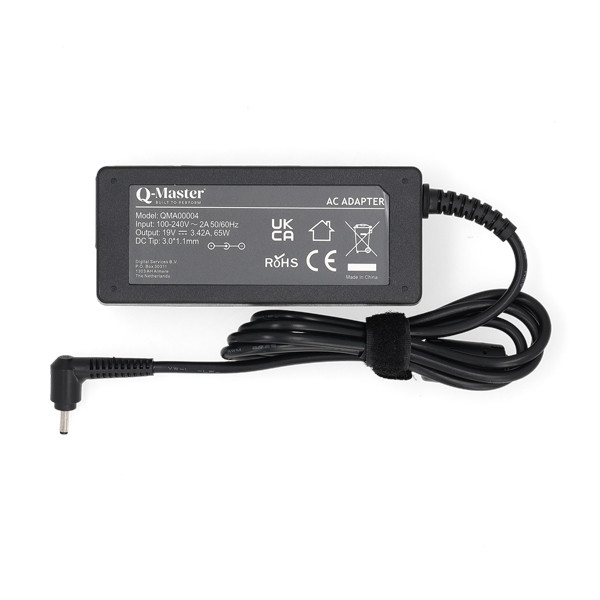 Acer adapter (19 V, 3.42 A, 65 W, 3.0 x 1.0 plugmaat, Q-Master) QMA00004 - 2