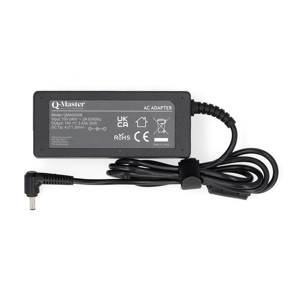 Asus adapter (19 V, 3.42 A, 65 W, 4.0 x 1.35 plugmaat, Q-Master) QMA00008 - 2