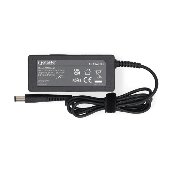 HP adapter (18.5 V, 3.5 A, 65 W, 7.4 x 5.0 plugmaat, Q-Master) QMA00030 - 2