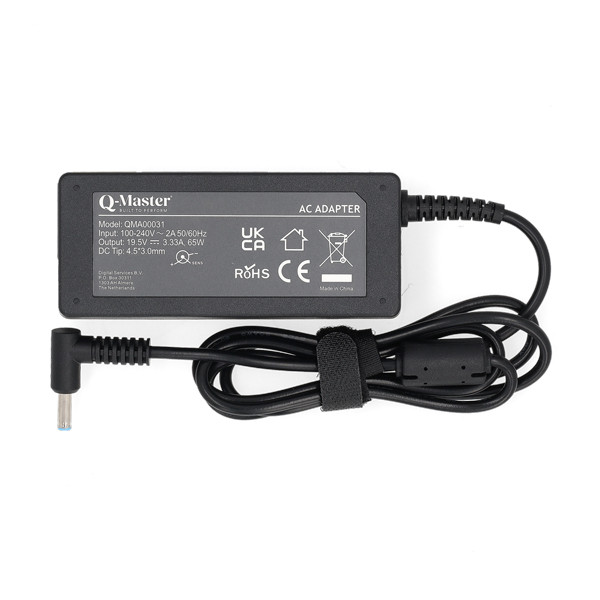 HP adapter (19.5 V, 3.33 A, 65 W, 4.5 x 3.0 plugmaat, Q-Master) QMA00031 - 2