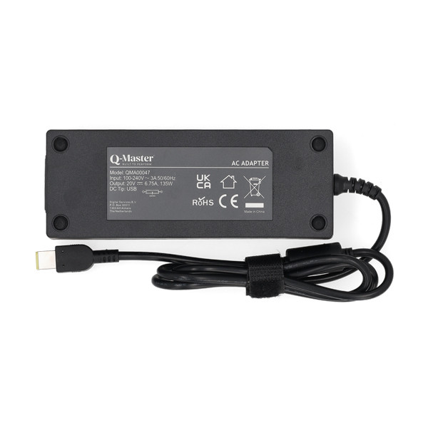 Lenovo 135W Square tip adapter (20 V, 6.75 A, 135 W, Square tip, Q-Master) QMA00047 - 2