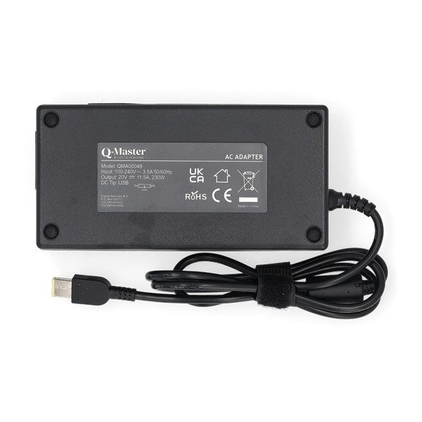 Lenovo 230W Square tip adapter (20 V, 11.5 A, 230 W, Square tip, Q-Master) QMA00049 - 2