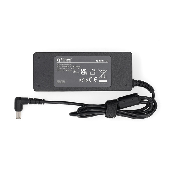 Sony adapter (19.5 V, 4.7 A, 92 W, 6.5 x 4.4 plugmaat, Q-Master) QMA00050 - 2