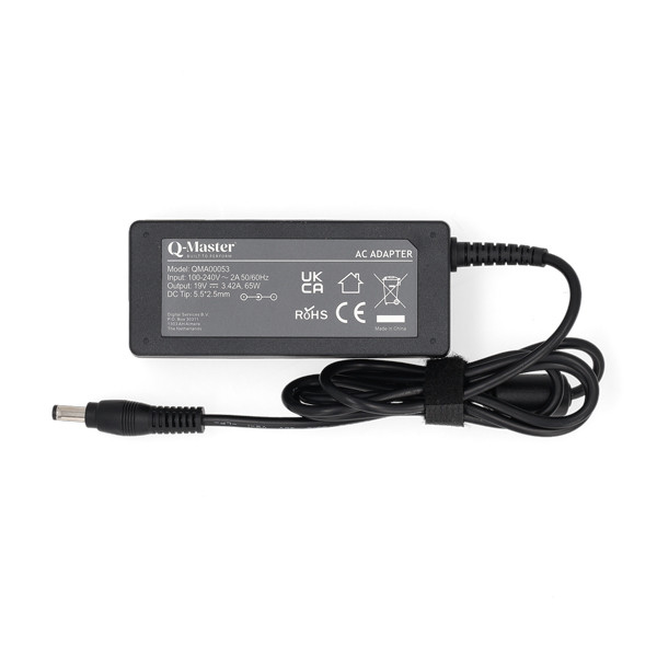 Toshiba Dynabook adapter (19 V, 3.42 A, 65 W, 5.5 x 2.5 plugmaat, Q-Master) QMA00053 - 2
