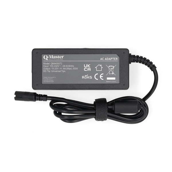Universele 65W adapter met 20 aansluitingen (20 V, 3.25 A, 65 W, Q-Master) QMA00072 - 2