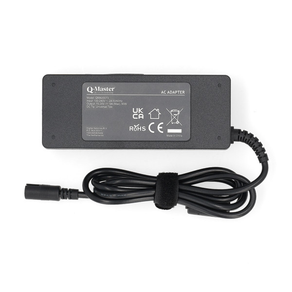 Universele 90W adapter met 20 aansluitingen (20 V, 4.5 A, 90 W, Q-Master) QMA00073 - 2