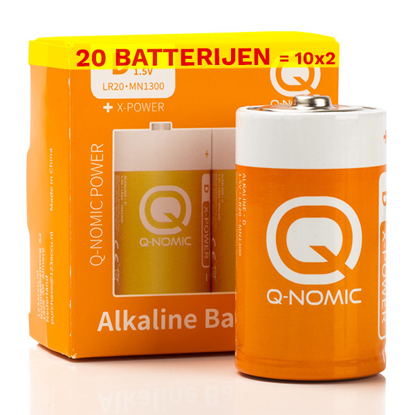 Q-Nomic Power LR20 / D Alkaline Batterij (20 stuks)  AQN00041 - 1