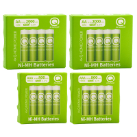 Q-Nomic Power Oplaadbare AA / HR6 + AAA / HR03 Ni-Mh batterijen (16 stuks)  AQN00104