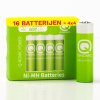 Q-Nomic Power Oplaadbare AA / HR6 Ni-Mh batterijen (16 stuks, 2000 mAh)