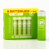 Q-Nomic Power Oplaadbare AA / HR6 Ni-Mh batterijen (8 stuks, 2000 mAh)  AQN00091