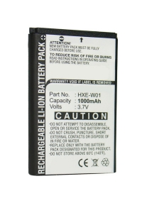 Q-Starz HXE-W01 / BA-01 / HX-N3650A accu (1000 mAh, 123accu huismerk)  AQS00002