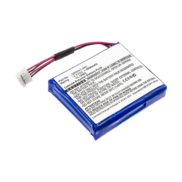 Qolsys QR0041-840 / SP584646-1S2P accu (3.7 V, 3000 mAh, 123accu huismerk) AQO00003 - 1