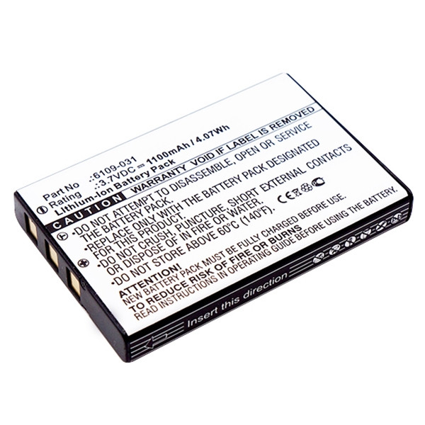 Rainin 6109-031 accu (3.7 V, 1100 mAh, 123accu huismerk) ARA00054 - 1