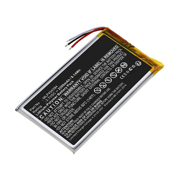 Rand McNally MLP454094 accu (3.7 V, 2200 mAh, 123accu huismerk)  ARA00137 - 1