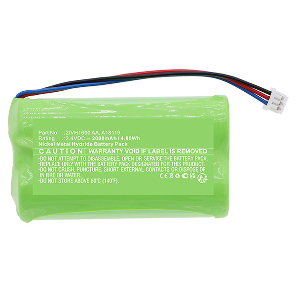 Raymarine A18119 / 2/VH1600 AA accu (2.4 V, 2000 mAh, 123accu huismerk)  ARA00140 - 2