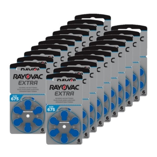 Rayovac Extra Advanced 675 / PR44 / Blauw voordeelpak 120 stuks  ARA00131 - 1