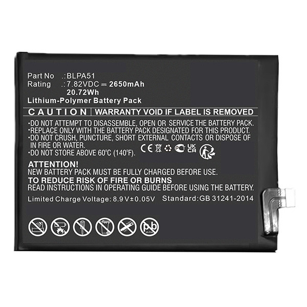 Realme BLPA51 accu (7,82 V, Li-pl, 2650mAh, 123accu huismerk) ARE00227 - 1