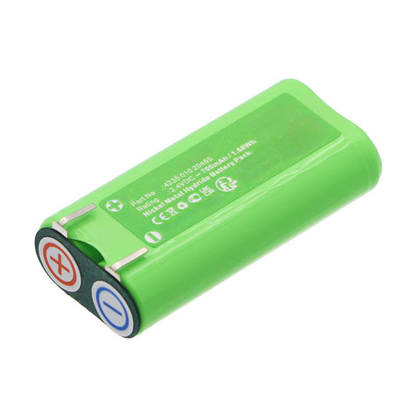 Remington 423501020455 / 423811820588 accu (2.4 V, 700 mAh, 123accu huismerk) ARE00305 - 1
