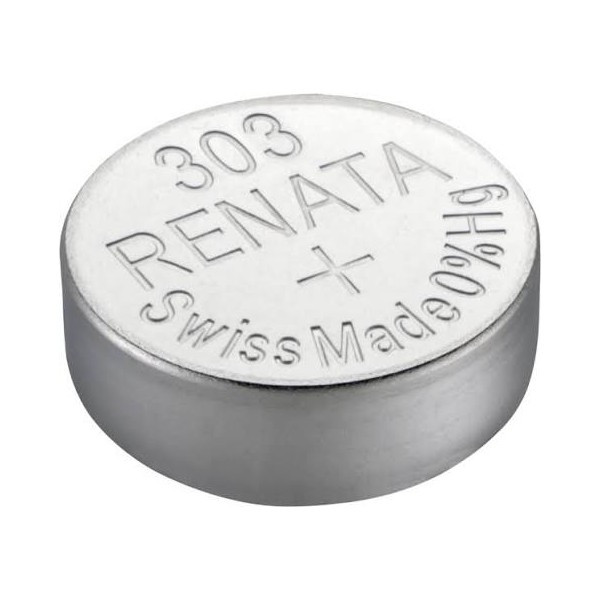 Renata 303 / SR1154SW / SR44 zilveroxide knoopcel batterij 1 stuk ARE00364 - 1