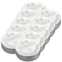 Renata 319 / SR527SW / SR64 zilveroxide knoopcel batterij 10 stuks  ARE00240