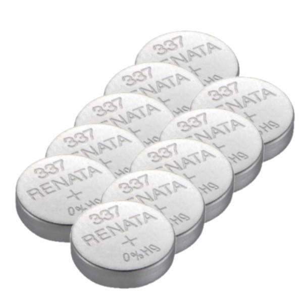 Renata 337 / SR416SW zilveroxide knoopcel batterij 10 stuks ARE00244 - 1