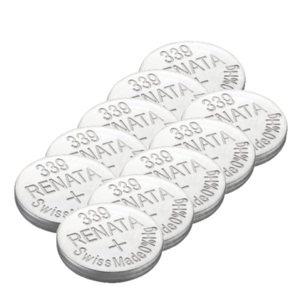 Renata 339 / SR614SW zilveroxide knoopcel batterij 10 stuks ARE00245 - 1
