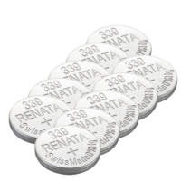 Renata 339 / SR614SW zilveroxide knoopcel batterij 10 stuks ARE00245