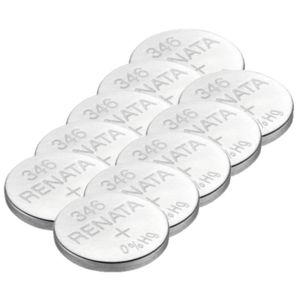 Renata 346 / SR712SW zilveroxide knoopcel batterij 10 stuks ARE00248 - 1