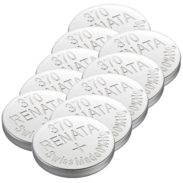 Renata 370 / SR920W / SR69 zilveroxide knoopcel batterij 10 stuks ARE00266 - 1