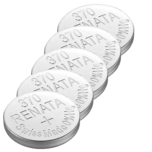 Renata 370 / SR920W / SR69 zilveroxide knoopcel batterij 5 stuks ARE00336 - 1