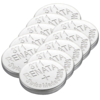 Renata 371 / SR920SW / SR69 zilveroxide knoopcel batterij 10 stuks ARE00252