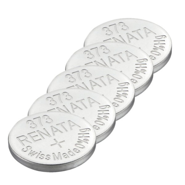Renata 373 / SR916SW / SR68 zilveroxide knoopcel batterij 5 stuks ARE00333 - 1