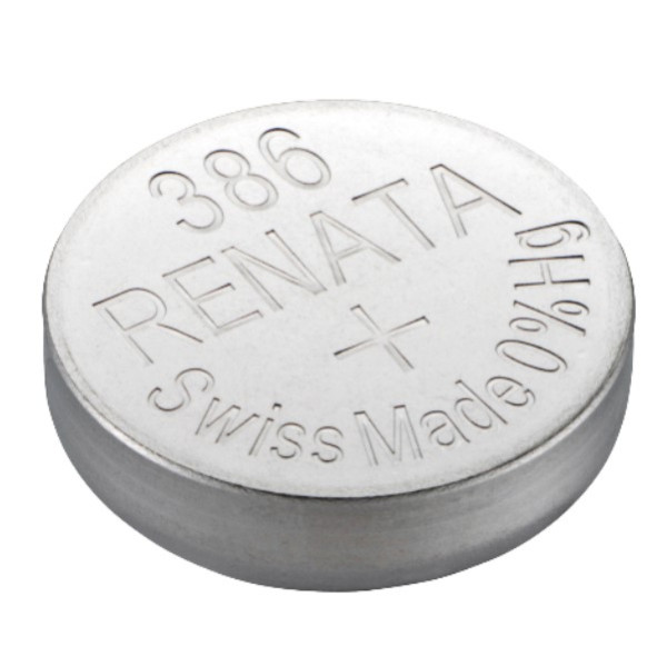 Renata 386 / SR1142W / SR43 zilveroxide knoopcel batterij 1 stuk  ARE00144 - 1