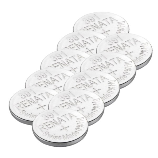 Renata 391 / SR1120W / SR55 zilveroxide knoopcel batterij 10 stuks ARE00174 - 1