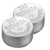 Renata 393 / SR754W / SR48 zilveroxide knoopcel batterij 2 stuks ARE00317