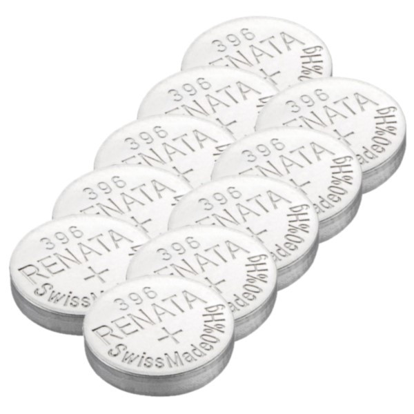Renata 396 / SR726W / SR59 zilveroxide knoopcel batterij 10 stuks ARE00274 - 1
