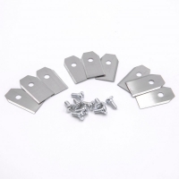 Reservemessen voor robotmaaiers 9 stuks (0.75mm, staal, 123accu huismerk)  AHU00175