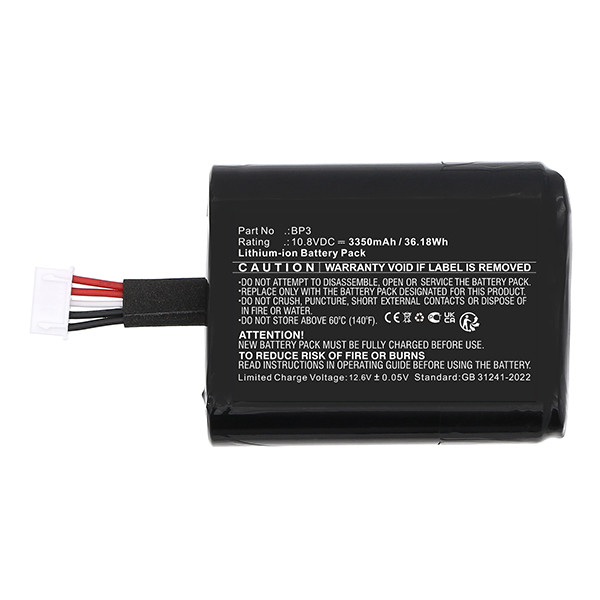 Roberts BP18650-3S1P / BP3 accu (10.8 V, 3350 mAh, 123accu huismerk) ARO00255 - 2
