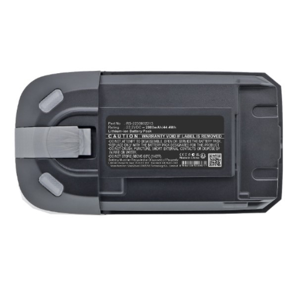 Rowenta X-Force Flex 8.60 / ZR009700 / SS-2230002213 accu (22 V, 2.0 Ah, 123accu huismerk) ARO00224 - 2