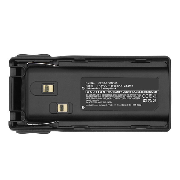 SAMCOM SEBT-FPCN30A accu (7.4 V, 3000 mAh, 123accu huismerk) ASA02474 - 5