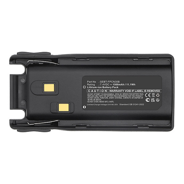 SAMCOM SEBT-FPCN30B accu (7.4 V, 1500 mAh, 123accu huismerk) ASA02475 - 5