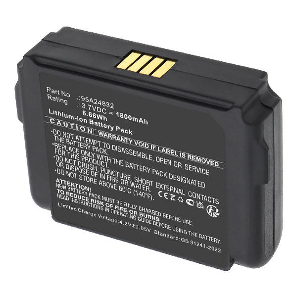 SHURE 95A24832 /  SB910 accu (3.7 V, 1800 mAh, 123accu huismerk) ASH00261 - 2