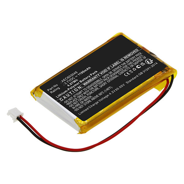 SIMRAD AEC603048 accu (3.7 V, 1100 mAh, 123accu huismerk)  ASI00212 - 1